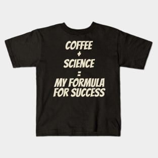 Coffee Then Science Kids T-Shirt